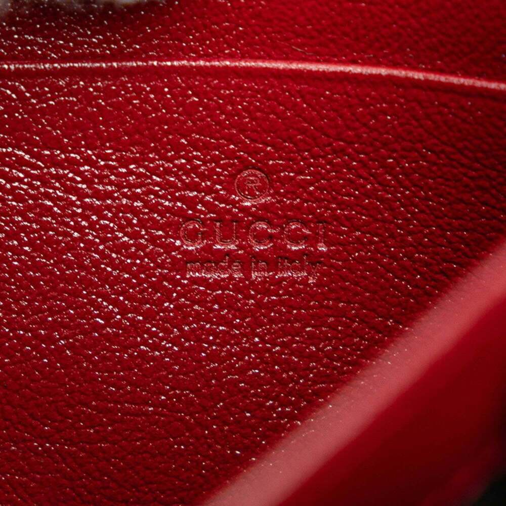 GUCCI Red Leather Shoulder Bag - Picture 8 of 9